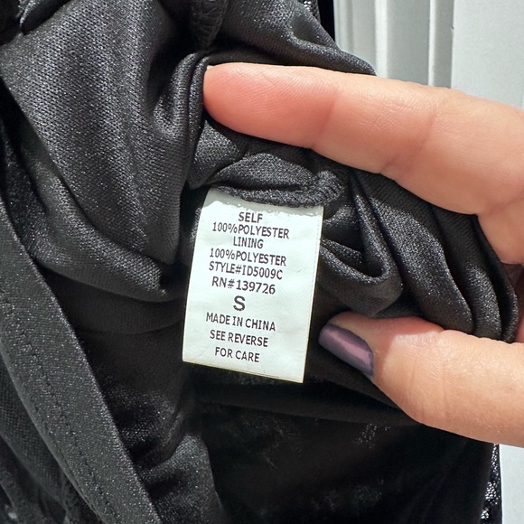 Aqua Embroidered-Overlay Romper with plunging neckline - Picture 4 of 4